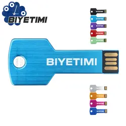 Biyetimi Usb Flash Drive BIYETIMI Corloful ключ 8 GB 16 ГБ, 32 ГБ, 64 ГБ памяти Usb Stick 2,0 накопитель флешки для ПК