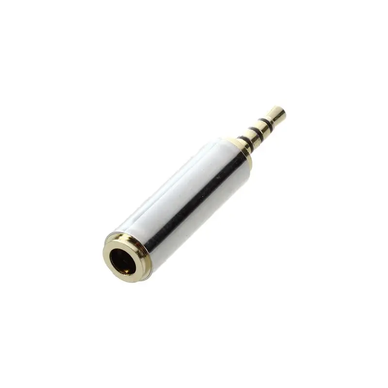 

Gold 2.5mm Male to 3.5mm Female Stereo Audio Headphone Adapter Converter Jack #8
