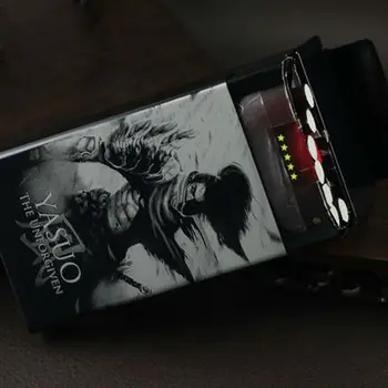 

Game Character Man Automatic Metal Design Cigarette Case Cigar Supplies Can Suitable for Conventional Cigarettes Storage Box