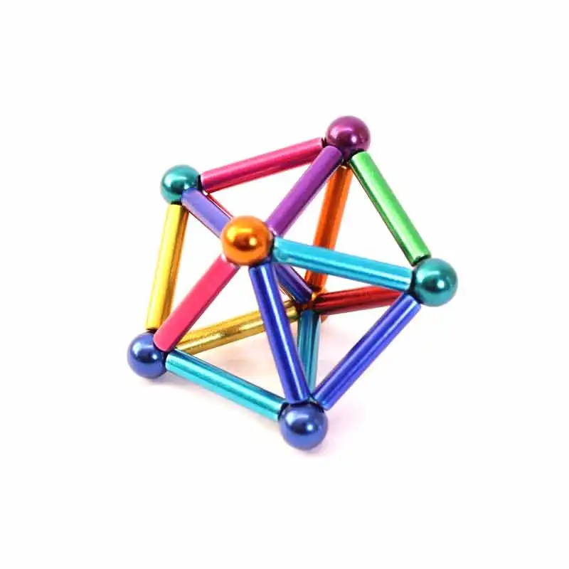 Yingelon 27 шт. стальные шарики/36 шт. магнитные палочки неодимовые головоломки магический Нео Куб DIY бар блоки игрушки 3D Magico Cubo дропшиппинг