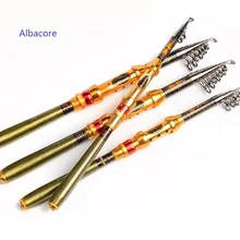 Albacore короткая складная телескопическая удочка удобная ручка легкая и жесткая
