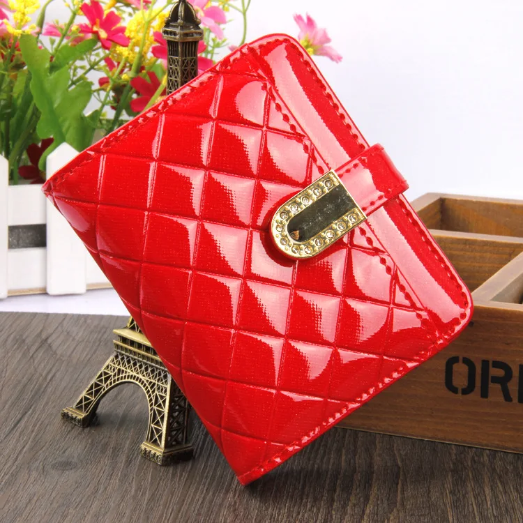 

2019 JIULIN pu brightleatherwallet women's exquisite belt case pocket change in hand