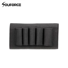 Горячая 5 ракушек Buttstock Shell 12 20 Молл мешочек Калибр держатель картриджа эластичные петли страйкбол военные патроны патронный держатель