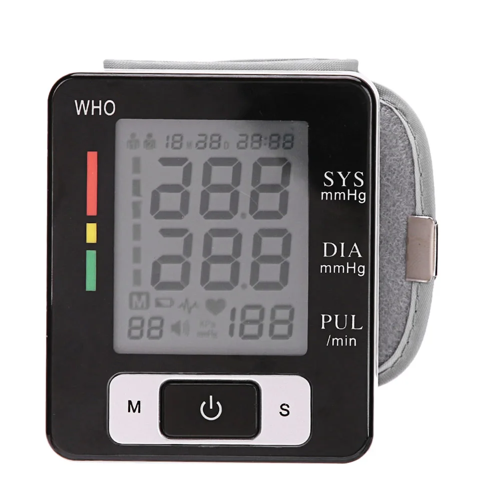 

Home Health Care 1pcs Digital LCD Upper Arm Blood Pressure Monitor Heart Beat Meter Machine Tonometer for Measuring Automatic
