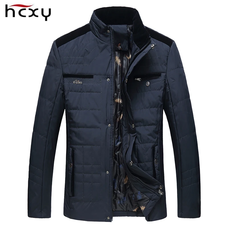 

HCXY 2018 Autumn Winter jacket Men Warm Jackets and coats for men Casual Coat Outerwear Brand Clothing Mens parkas