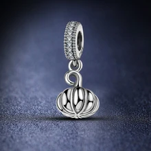 Призывающий ангелов натуральная 925 пробы серебряные бусины Тыковки для оригинальной подвески ювелирный браслет сделай сам романтический подарок новое поступление