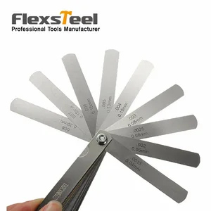 Flexsteel 32 лезвия метрический SAE клапан мастер Feeler Thinkness Gauge Kit мм 1,00-0,02 мм толщина набор измерительные и измерительные инструменты - изображение
