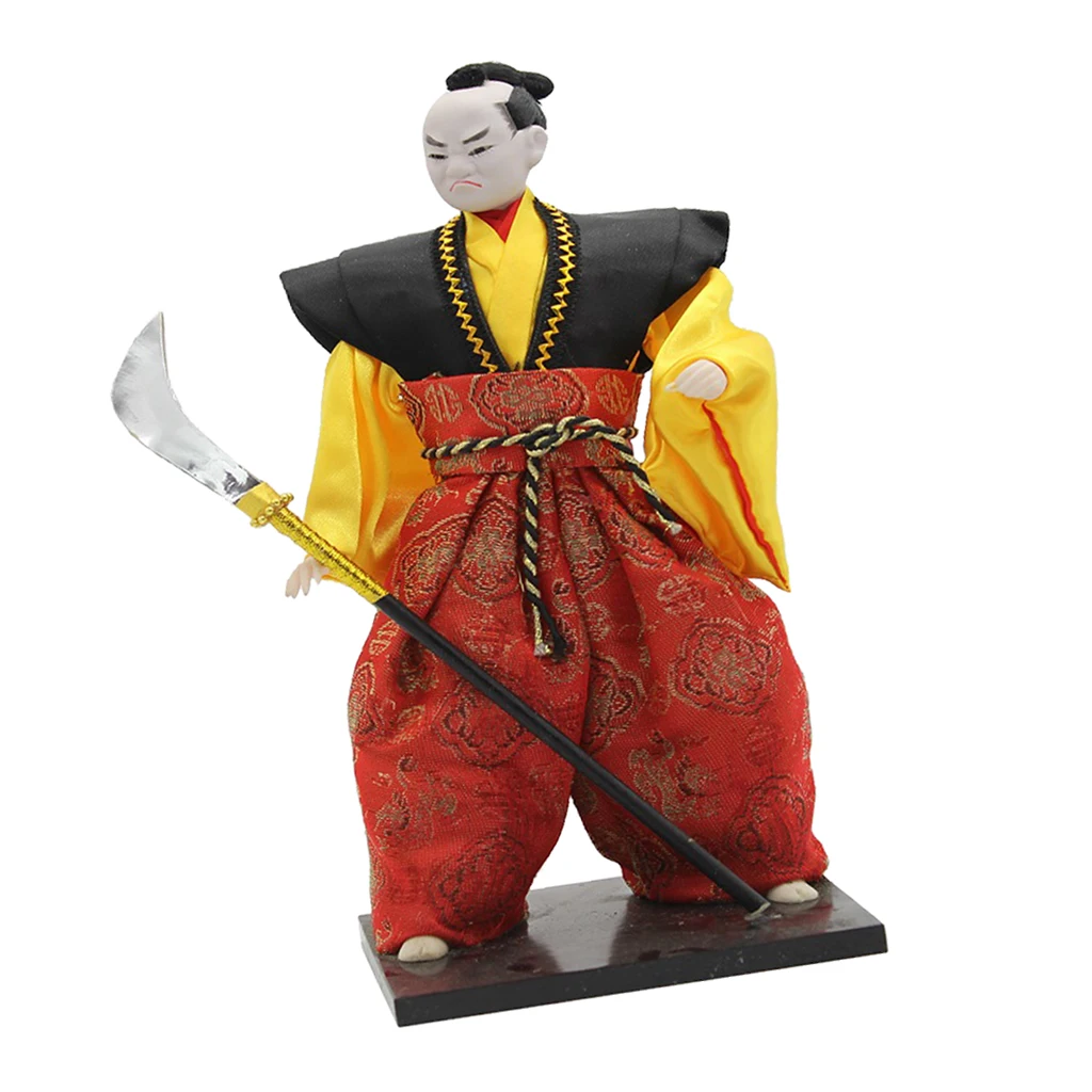 12inch Post-Modern Japanese Samurai Male Doll Oriental Dolls Model Craft #2 Japanese Geisha Kokeshi Dolls