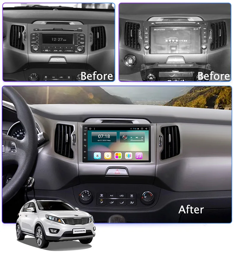 Best Ectwodvd 9" Android 8.1 Car DVD Player GPS Navigation For Kia Sportage R 2010-2016 Car Radio Stereo 3 Best Ectwodvd 9" Android 8.1 Car DVD Player GPS Navigation For Kia Sportage R 2010-2016 Car Radio Stereo 3