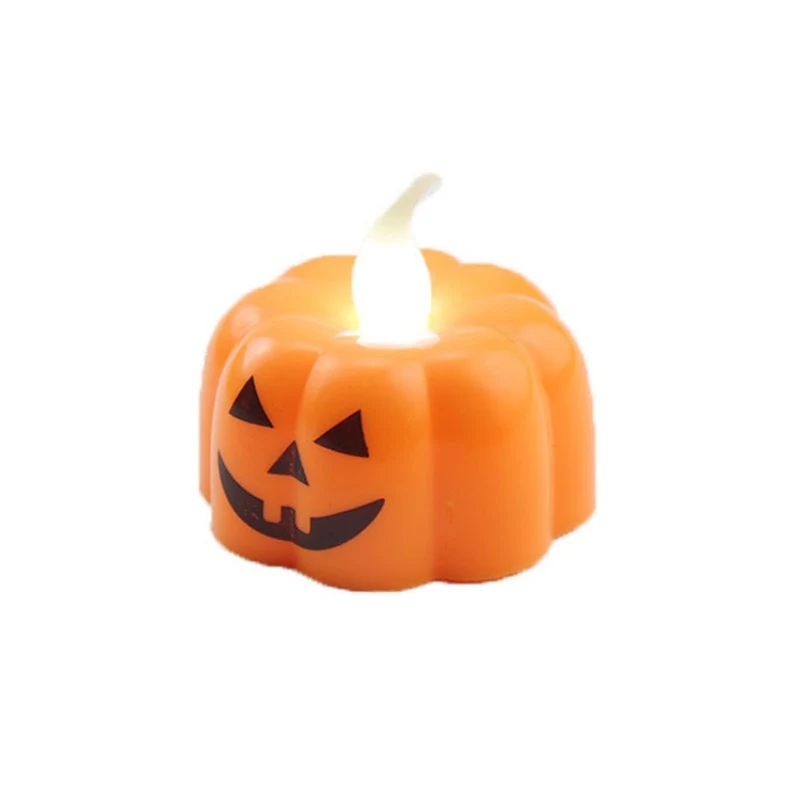Светло-зеленый Паук Форма огни детская игрушка Новинка Тыква свеча Хэллоуин украшение свет домашние декоративные предметы - Цвет: Светло-зеленый