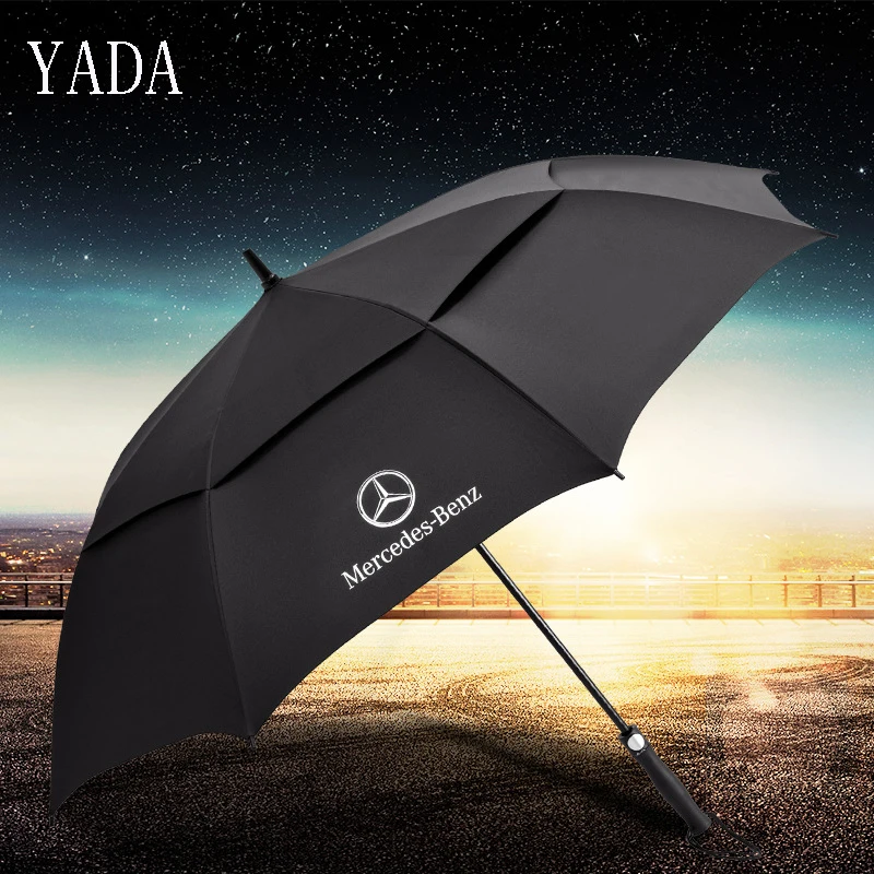 

YADA Long Double Mercedes-Benz Automatic Umbrella Rain uv High Quality Fold Umbrella Car For Women Men Windproof Umbrellas YS388