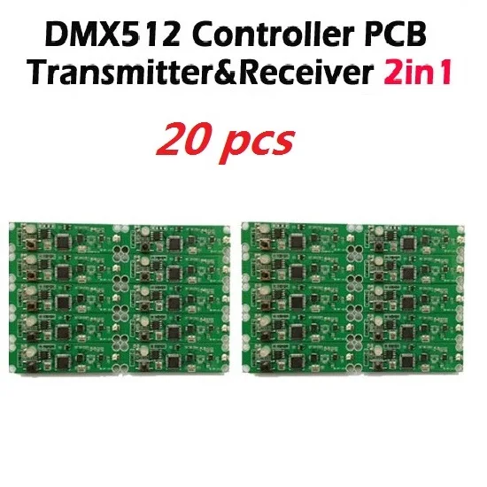 DHL Бесплатная доставка 20 шт 2в1 беспроводной dmx 512 контроллер передатчик и приемник