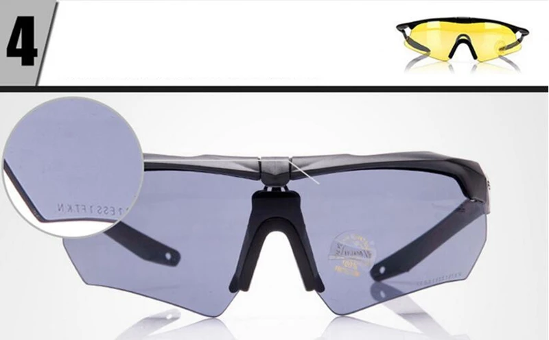 Уличные спортивные очки, профессиональные поляризационные тактические очки, военные очки для стрельбы, очки для страйкбола