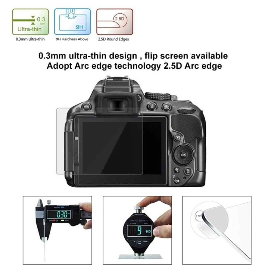 Screen Protector for Canon Eos M50 M6 M100 Mirrorless Digital Camera,debous Tempered Glass 0.3mm 9H Hard Protective Film(2 Pack) Megagear Canon EOS M100 (15-45mm) Ultra Light Neoprene Camera Case, with Carabiner - Black - MG1320