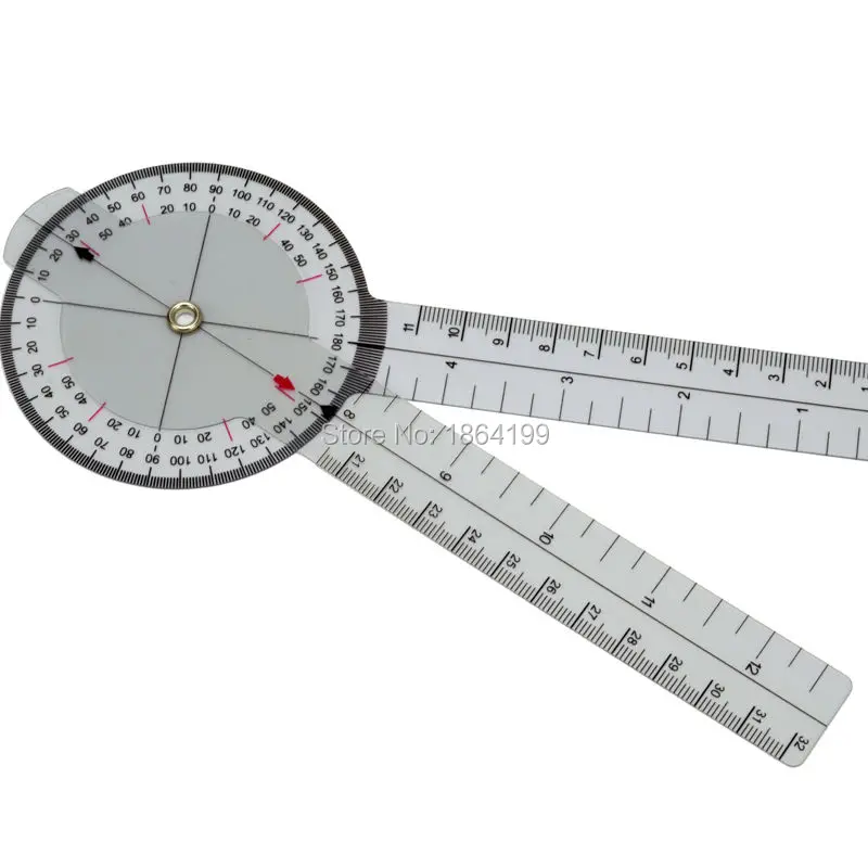 

5pcs/lot Medical Protractor Goniometer Pocket Axis Motion Range Tester Angle ruler Medical PVC Ruler