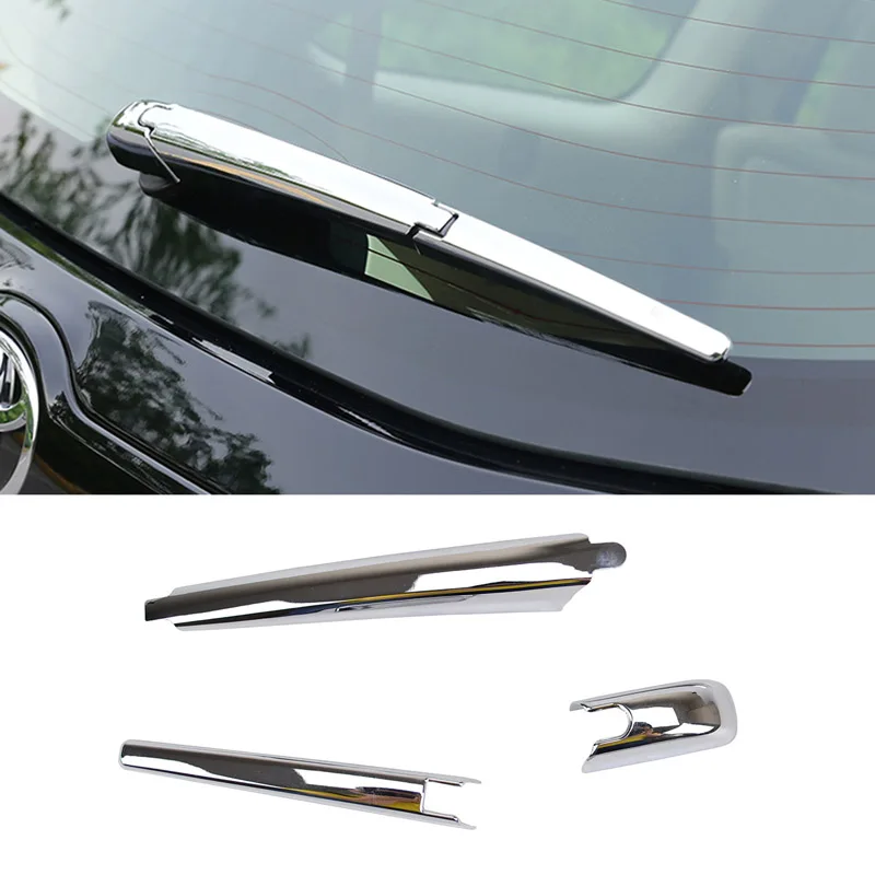 For Toyota Highlander Kluger 2014 2015 2016 2017 2018 Chrome Rear Window Wiper Arm Blade Cover 2015 Toyota Highlander Rear Wiper Blade Replacement