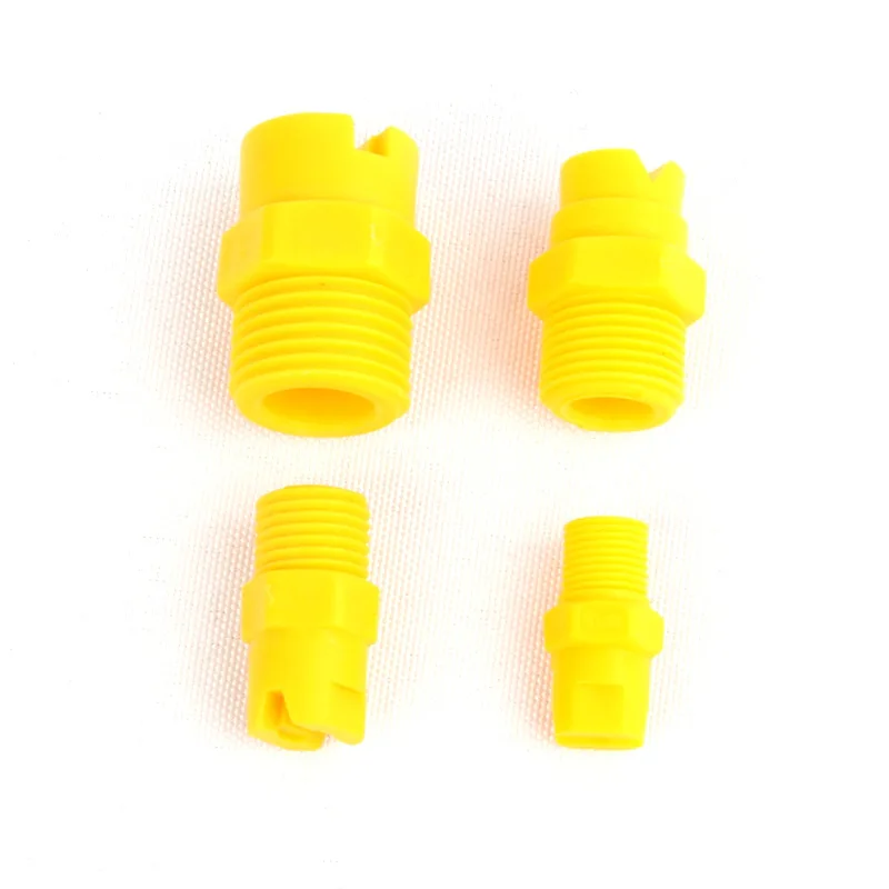 Garden Sprinkler Irrigation Sprinklers 5pcs Fan-Type Nozzle 1/8"1/4"3/8"1/2" Plastic Sprinkler for Chemical Etching Machine Industrial Cleaning Washing Dust Removal