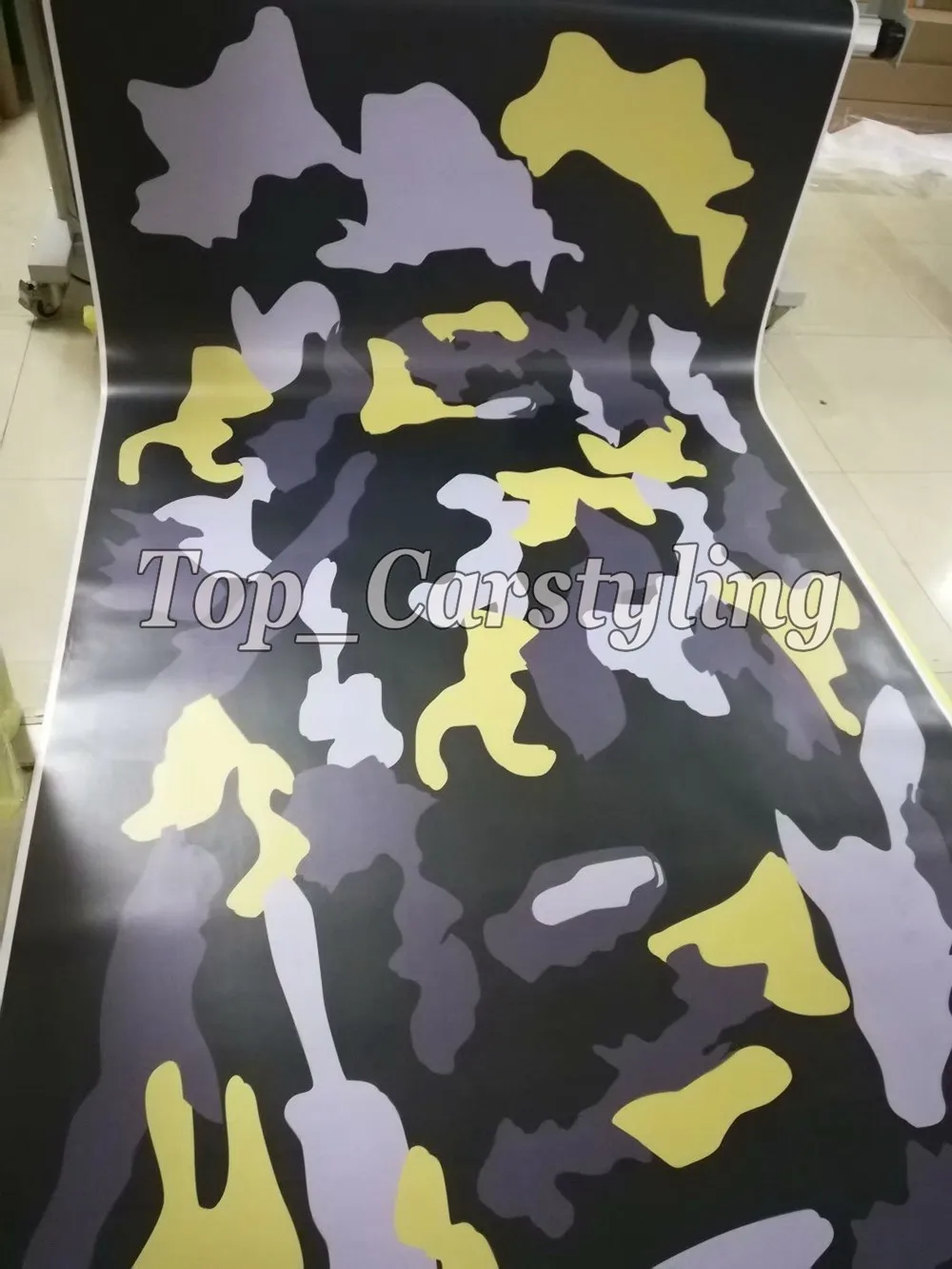 

Yellow back gray Jumobo Camouflage Vinyl For Car wrap Camo Car Sticker Film Motorcycle Vehicle Wraps coating 1.52X10M/20M/ 30M