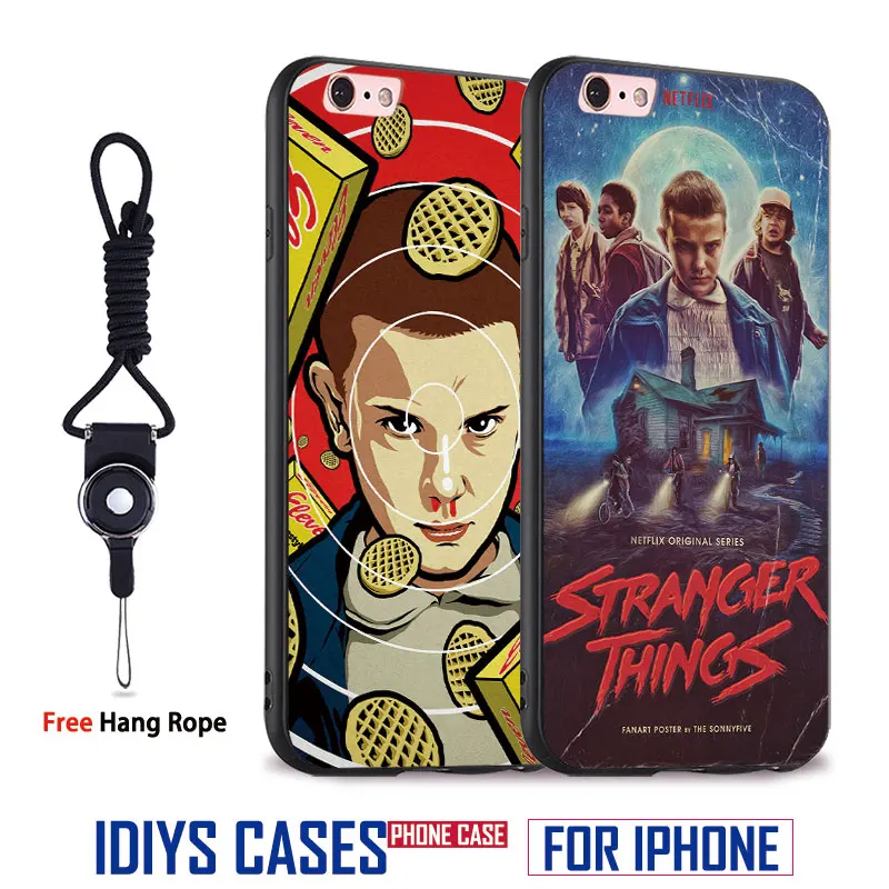 

Stranger Things Coque Originality With Hang Rope Soft Silicone Phone Case Cover Shell Bag For Apple iPhone 5 SE 5S 6 6S 7 PLUS