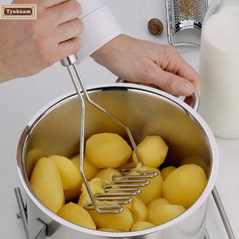 Кухня картофельный пресс Ricer ручной Давление картофеля грязи Нержавеющая сталь