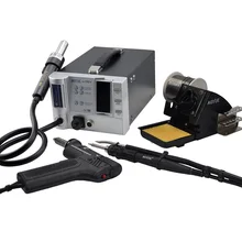 AOYUE 2702A+ паяльная станция с горячим воздухом, бессвинцовая Ремонтная система, 220 В, фена, паяльник