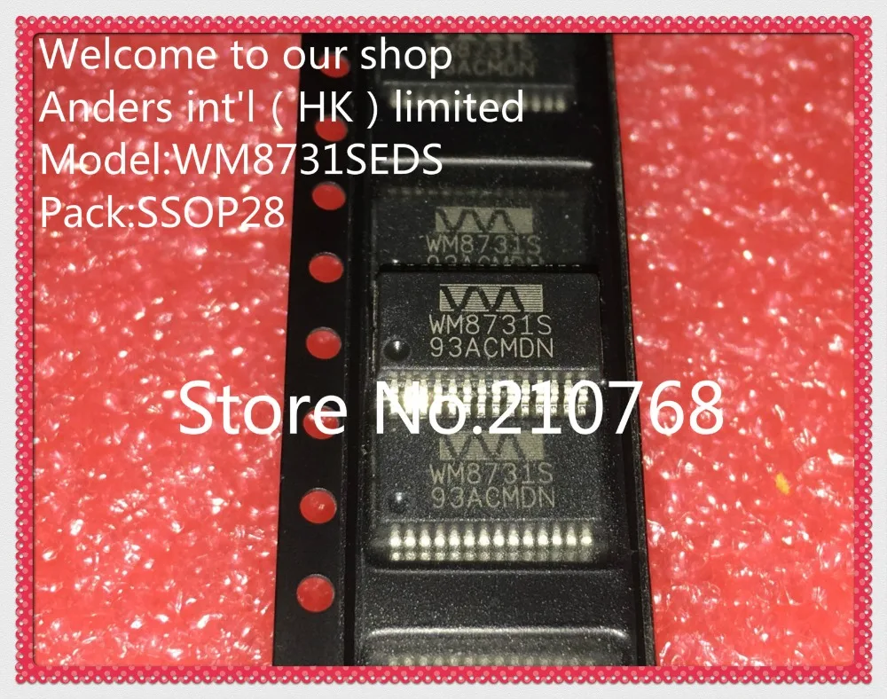 50 шт./лот WM8731SEDS/RV WM8731SEDS WM8731S SSOP28 | Электронные компоненты и принадлежности