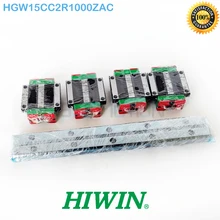 taiwan hiwin HGR15 линейный руководство 1000 мм Rail HGW15CA HGW15CC каретка HGW15CC2R1000ZAC ZA преднагрузки