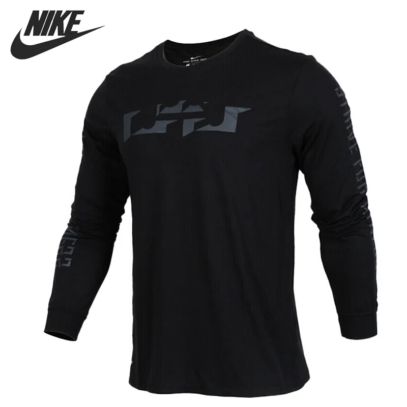 Original New Arrival 2017 NIKE DRY TEE LS BEVELED Quick Dry Men's T-shirts Long sleeve Sportswear |