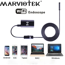 8mm dia 1/2/3.5/5 M USB wireless WiFi endoscope IOS Android camera PC 720p 6 LED mini camera Iphone endoscope security camera
