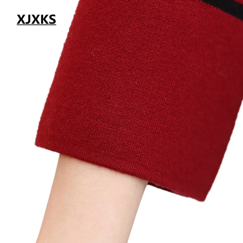Xjxks Новинка осенние и зимние кашемировые короткая заметка шерстяное пальто модное высококлассное, одноцветные носки, Женская куртка 7625