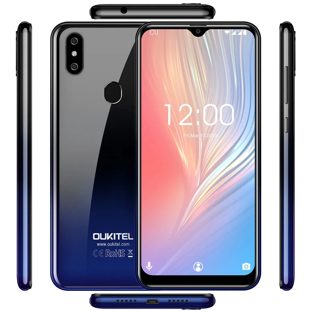 Новинка OUKITEL C15 Pro+ 19:9 сотовые телефоны Android 9,0 3 ГБ+ 32 ГБ Face ID 4G смартфоны покупка