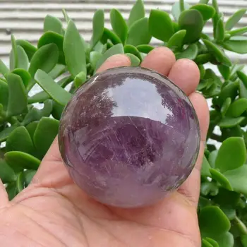 

SCY 6680239+++1pc 60mm RARE Natural Amethyst Quartz Crystal sphere ball Healing
