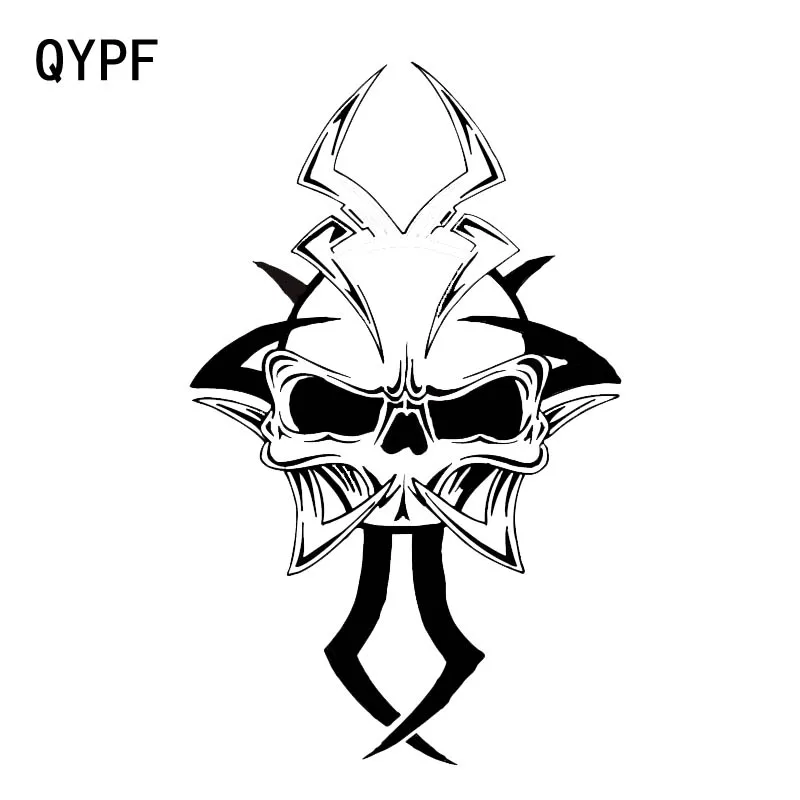 Графический стикер QYPF 11 8*19 2 см таинственный этнический Скелетон черепа