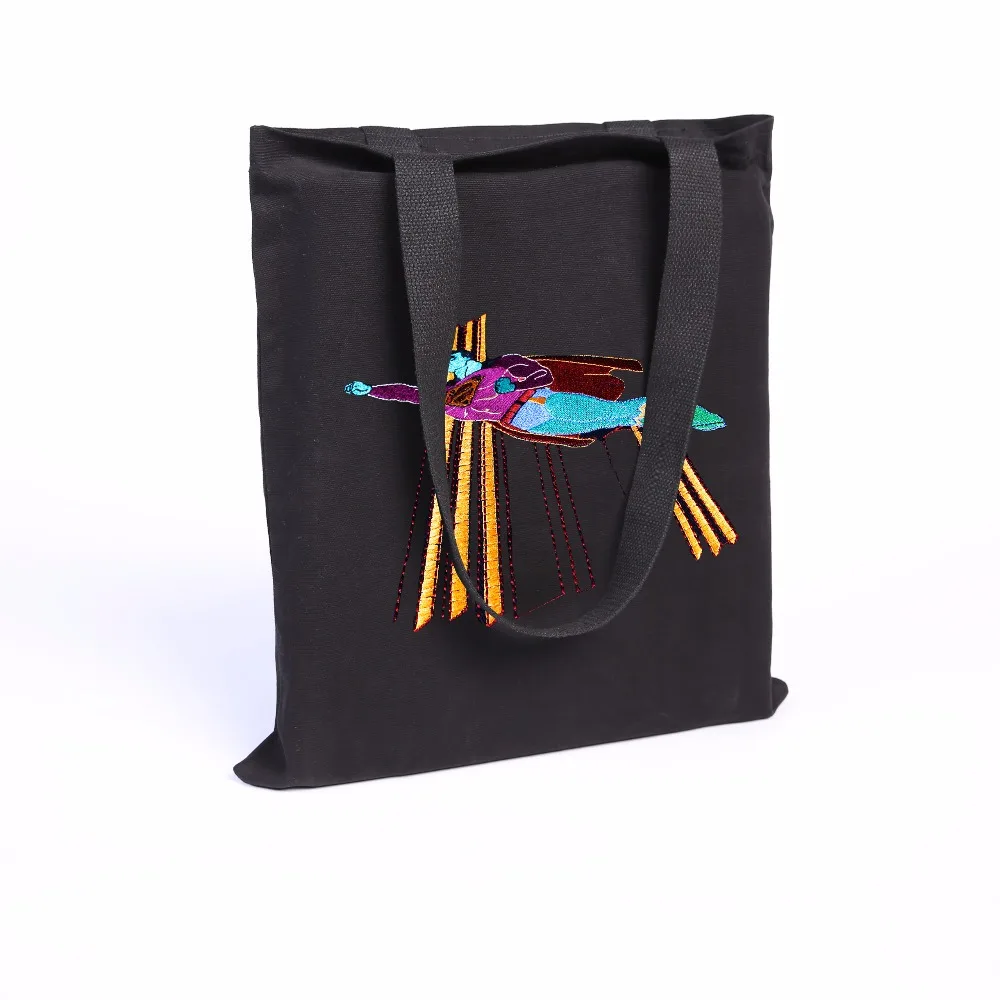 

SunUrs Embroidery Superman Canvas Zipper Tote Female Casual Beach Bags Women Shopping Bag Daily Handbags Crossbody Bolsas