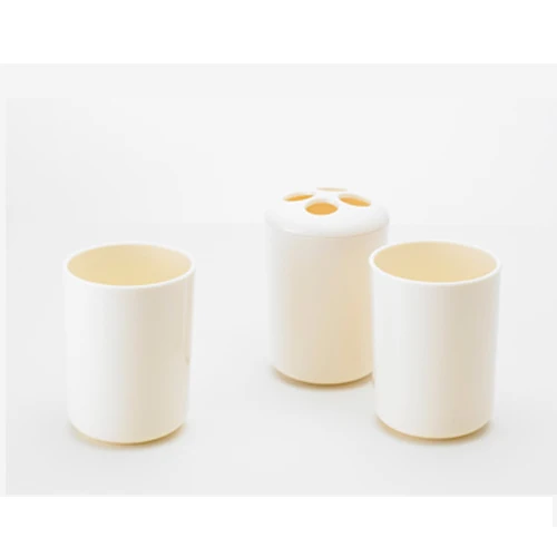 Xiaomi Jordan& Judy reiniging en spoelen driedelige set Anti-drop slijtvaste wassen cup tandenborstel houder voor famlily - Цвет: Beige