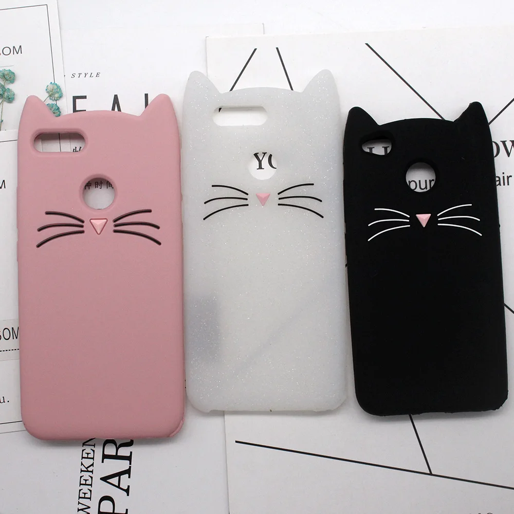 

Luxury Lovely Beard Cat Silcon Case For Xiaomi Mi 5X Cases Soft Cover For Xiaomi Mi 5 6 A1 On Redmi Note 4X 4A Cute Coque Fundas