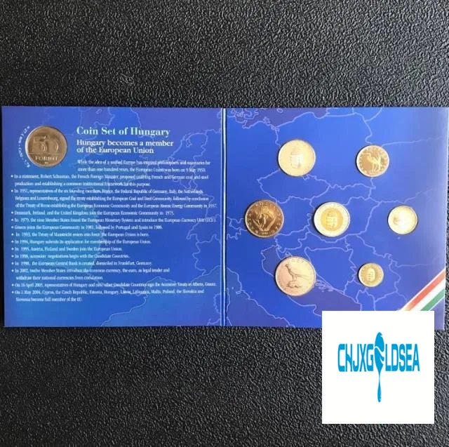

2004 year In Hungary 8pieces/ Set UNC original Coin with book Not circulated