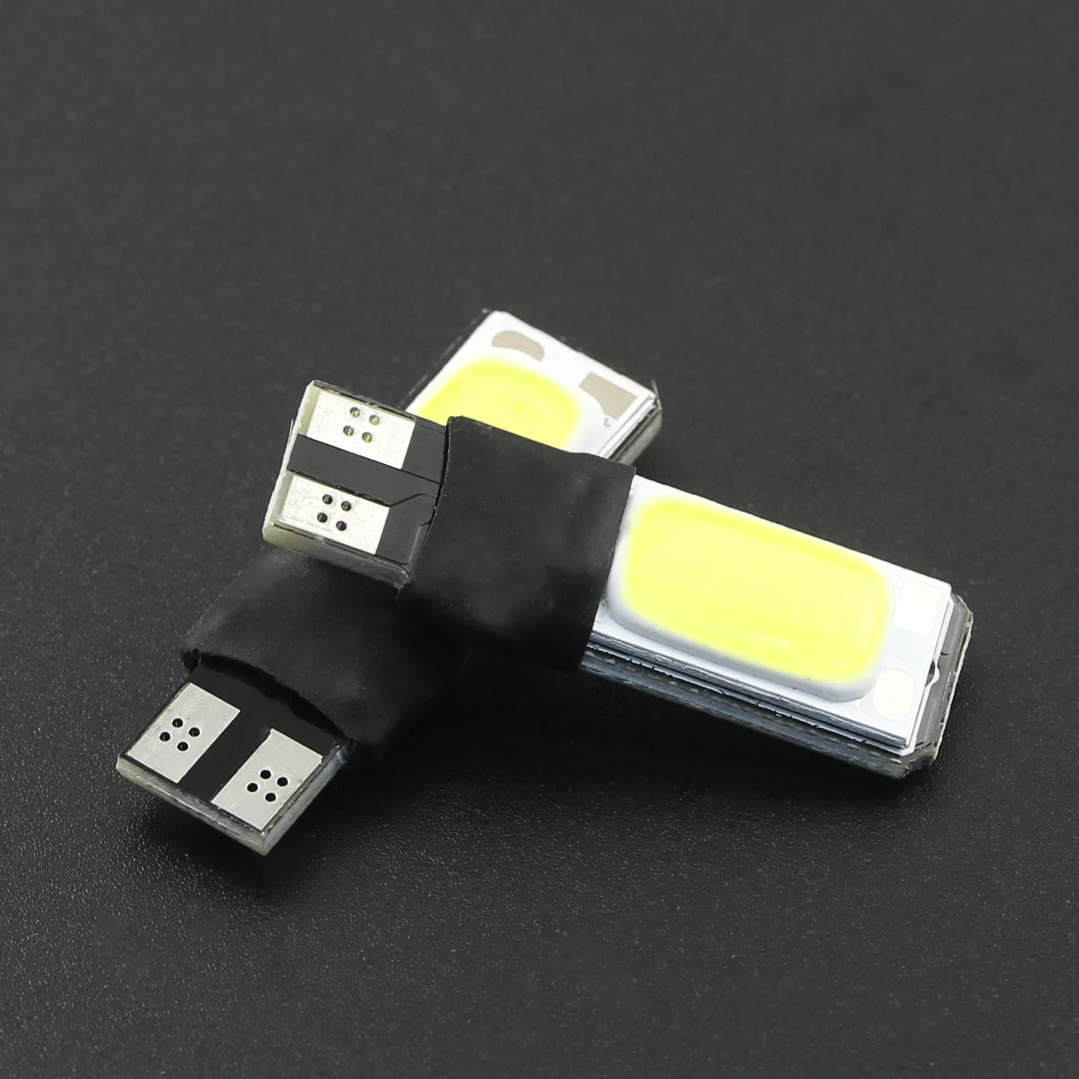 DXZ 2 шт Двухсторонний T10 COB 6smd Автомобильный светодиодный габаритный фонарь для чтения T10(W5W/194) подсветка номерного знака 12В 3 Вт