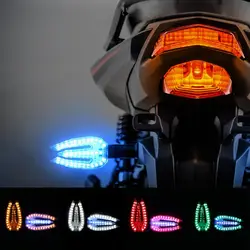 2 шт. мотоцикл указатели поворота 12VDC 33 светодиодный двойной Цвет поворота Индикаторы желтый свет DIY Аксессуары для мотоциклов