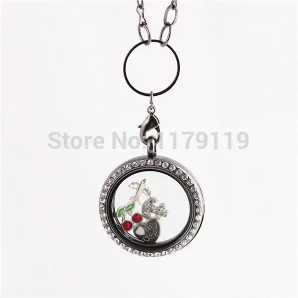 Buy New Arrival 30mm Silver Rhinestone Floating locket