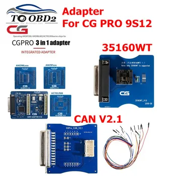 

2019 Adapters for CG Pro 9S12 Key Programmer HC705/908 AM29FXXX AM29Blxxx 3 in 1 Adapter CAN V2.1 Adapter 35160WT adapter