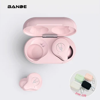 

Peach Pink Minimalist Design Intelligent Noise Reduction Wireless Bluetooth Headset
