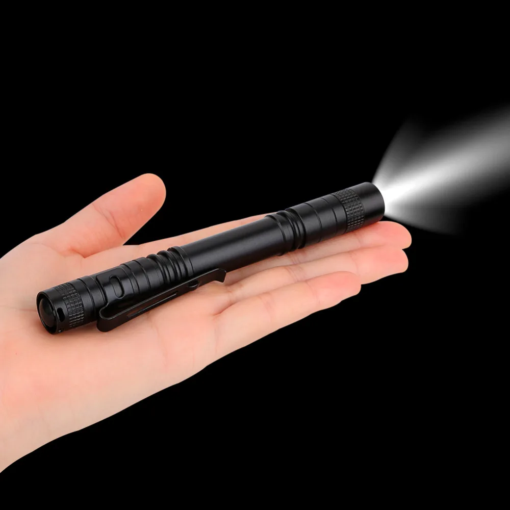 XPE-R3 AAA Portable Clip Mini Pocket LED Flashlight Penlight Torch Light BT 
