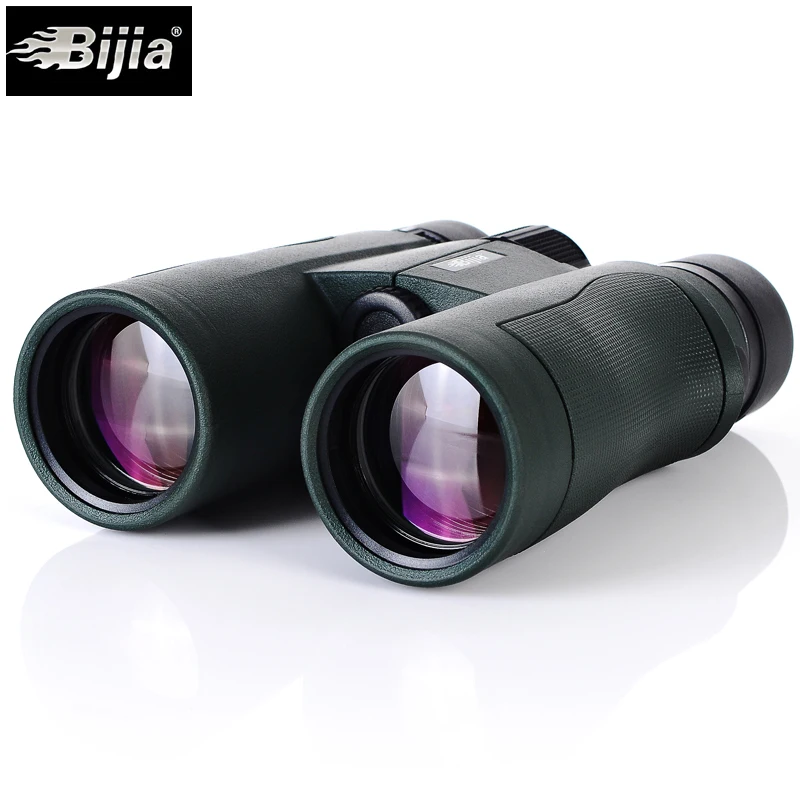 BIJIA 10x42 مناظير العسكرية HD عالية الطاقة تلسكوب المهنية الصيد في الهواء الطلق الرياضة السفر نطاق الجيش الأخضر