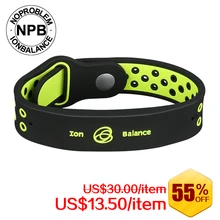 Noproblem antifatiga power fitness deportes silicona iones equilibrio germanio turmalina pulsera brazaletes de pulsera