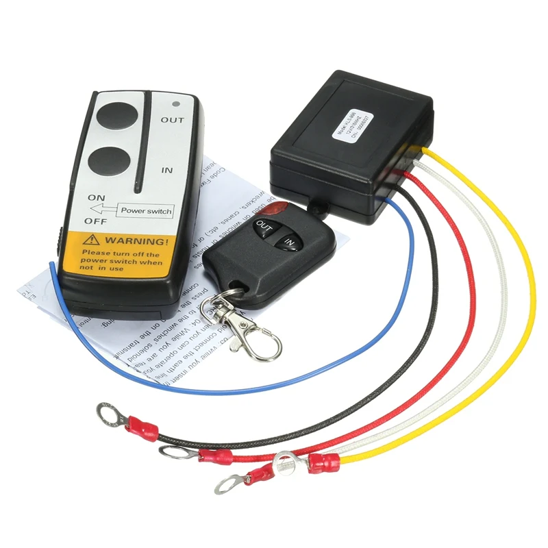 

Winch Wireless Remote Control DC 12V Winch Wireless Remote Control Set for Jeep Truck ATV Winch 12V 50ft/15m