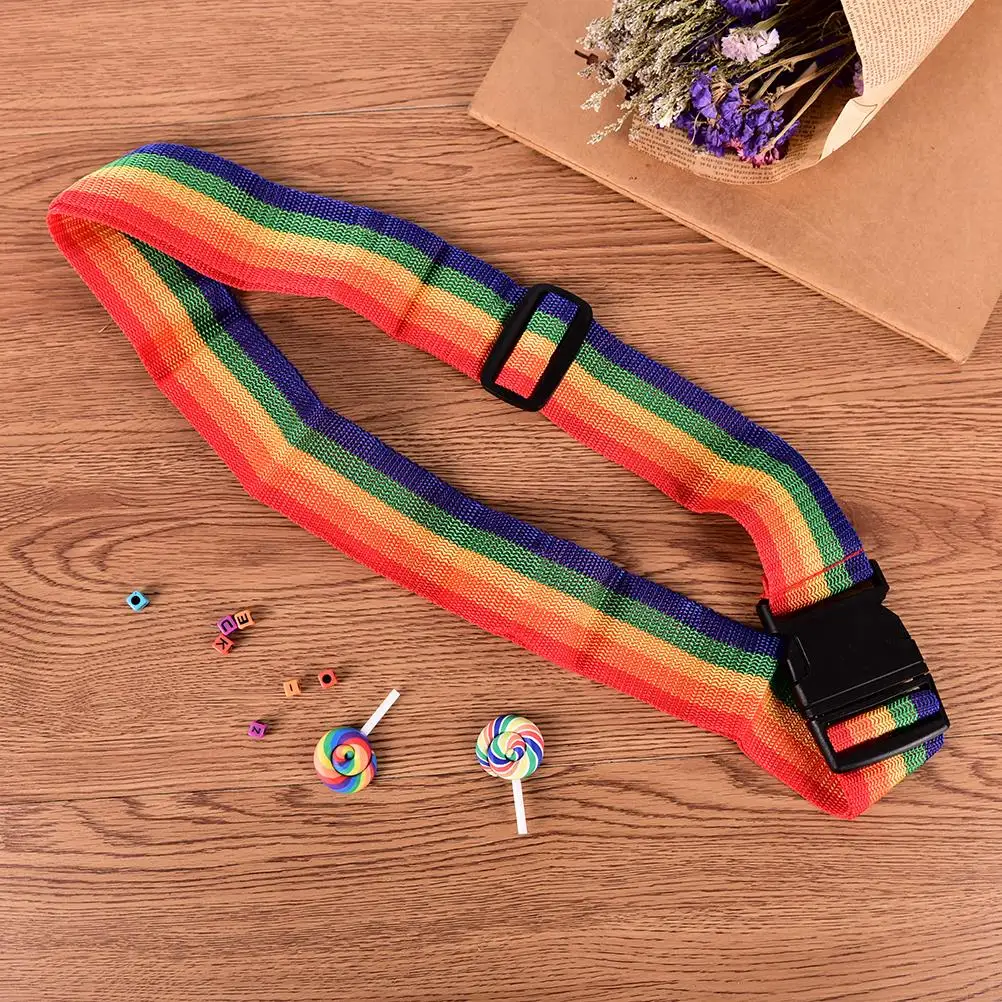 1PC Adjustability 100~180cm Luggage Strap Travel Essential Luggage Packing Belt Suitcase Reinforcement Belt