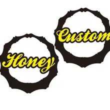 Настраиваемые персонализированные имя Basketball wives Стиль Бамбуковые серьги-гвоздики