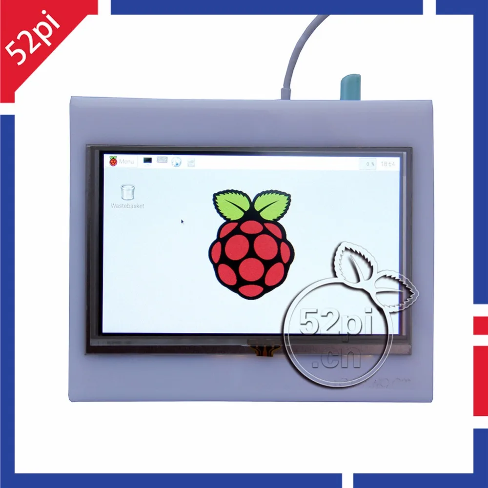 

52Pi Raspberry Pi 5 inch 800x480 HDMI LCD Touch Screen with Acrylic Case for Raspberry Pi 2B / 3B / 3B Plus (3B+)