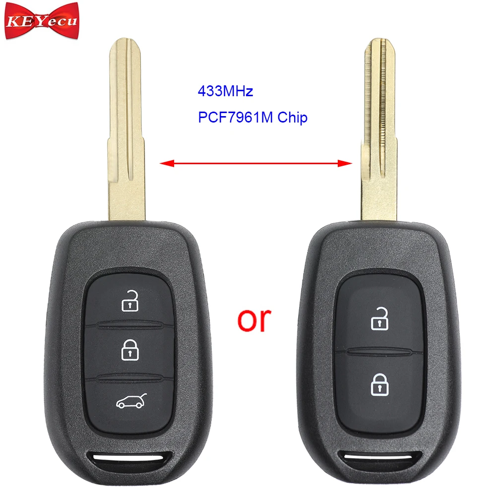 KEYECU для Renault Clio 4 Duster Dokker Trafic Logan Symbol 2013 2014 2015 2016 2017 дистанционный ключ брелок от